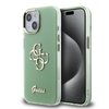 Imagen de FUNDA GUESS IPHONE 15 SCRIPT METAL GREEN 9967