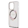 Imagen de FUNDA GUESS IPHONE 15 PRO MAGSAFE FLOWERS BLACK 1300