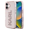Imagen de FUNDA KARL LAGERFELD IPHONE 16 LOGO RHINNESTON TRANSPARENT PINK 6828