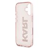 Imagen de FUNDA KARL LAGERFELD IPHONE 16 LOGO RHINNESTON TRANSPARENT PINK 6828