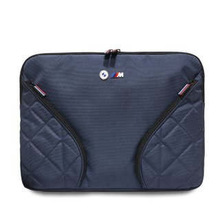 Imagen de BMW COMPUTER SLEEVE 16" NYLON POKETS Y LOGO METAL NAVY 0296
