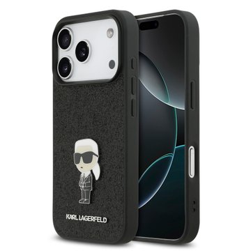 Imagen de FUNDA KARL LAGERFELD IPHONE 17 PRO IKONIK LOGO BLACK 9633