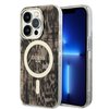 Imagen de FUNDA GUESS IPHONE 14 PRO MAGSAFE LEOPARD BROWN 0251