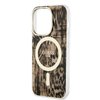 Imagen de FUNDA GUESS IPHONE 14 PRO MAGSAFE LEOPARD BROWN 0251