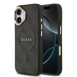 Imagen de FUNDA GUESS IPHONE 16 MAGSAFE LOGOS CLASSIC BLACK 8998