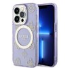 Imagen de FUNDA GUESS IPHONE 14 PRO MAGSAFE PEONY PURPLE/GOLD 0398
