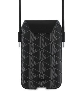 Imagen de LACOSTE PHONE BAG MONOGRAM BLACK 8441