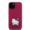 Imagen de FUNDA HELLO KITTY IPHONE 15 SILICON RED 7378