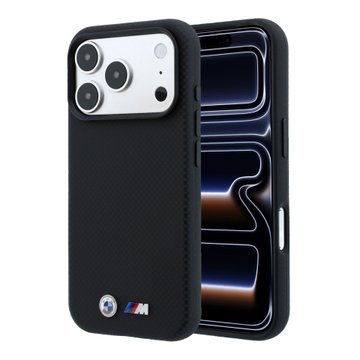 Imagen de FUNDA BMW IPHONE 18 PRO MAX MAGSAFE  METAL LOGO BLACK  8440