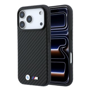 Imagen de FUNDA BMW IPHONE 18 PRO MAX MAGSAFE CARBON W/ METAL LOGO BLACK 6248