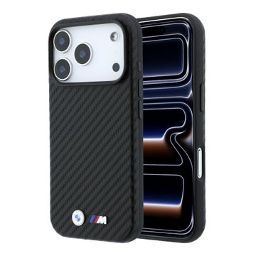 Imagen de FUNDA BMW IPHONE 18 PRO MAX MAGSAFE CARBON W/ METAL LOGO BLACK 6248