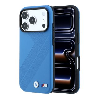 Imagen de FUNDA BMW IPHONE 18 PRO MAX MAGSAFE  TIRE TRACK W/METAL LOGO BLUE 7566