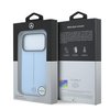 Imagen de FUNDA MERCEDES BENZ IPHONE 18 PRO MAGSAFE PU LEATHER SEMI WRAP W/ ICONIC LINE LIGHT BLUE 1541