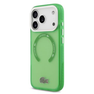 Imagen de FUNDA LACOSTE IPHONE 18 PRO MAGSAFE SHOCKPROOF TRANSPARENT FROSTED GREEN 4785