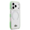 Imagen de FUNDA LACOSTE IPHONE 18 PRO MAGSAFE SHOCKPROOF TRANSPARENT CLEAR/GREEN 4747