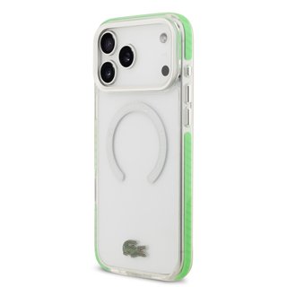 Imagen de FUNDA LACOSTE IPHONE 18 PRO MAX MAGSAFE  SHOCKPROOF TRANSPARENT CLEAR /GREEN 4754
