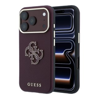 Imagen de FUNDA GUESS IPHONE 18 PRO MAX BIG RESIN LOGO BURGUNDY 4993
