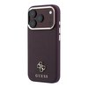 Imagen de FUNDA GUESS IPHONE 18 PRO MAGSAFE SAFFIANO SMALL 4G CLASSIC BURGUNDY 2661