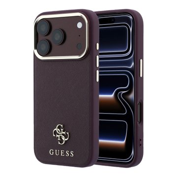 Imagen de FUNDA GUESS IPHONE 18 PRO MAX MAGSAFE SAFFIANO SMALL 4G AND CLASSIC BURGUNDY 2678