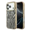 Imagen de FUNDA GUESS IPHONE 18 PRO MAX MAGSAFE ZEBRA GLITTER TRIANGLE LOGO GOLD 5273
