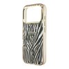 Imagen de FUNDA GUESS IPHONE 18 PRO MAX MAGSAFE ZEBRA GLITTER TRIANGLE LOGO GOLD 5273