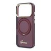 Imagen de FUNDA GUESS IPHONE 18 PRO MAX MAGSAFE RING STAND 360 SCRIPT METAL LOGO BURGUNDY 5556