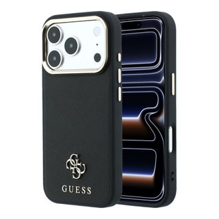 Imagen de FUNDA GUESS IPHONE 18 PRO MAGSAFE SAFFIANO SMALL 4G CLASSIC BLACK 2746
