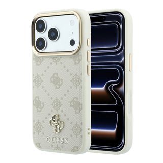 Imagen de FUNDA GUESS IPHONE 18 PRO MAGSAFE PEONY 4G SMALL LOGO BEIGE 4221