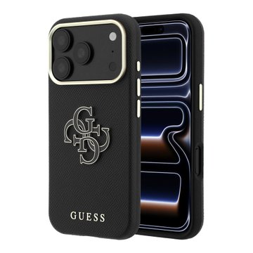 Imagen de FUNDA GUESS PARA IPHONE 18 PRO BIG RESIN LOGO NEGRO 4900