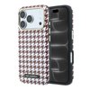 Imagen de FUNDA KARL LAGERFELD IPHONE 18 PRO MAX MAGSAFE MOOTH PU HOUNDSTOOTH & RESIN LOGO BURGUNDY 9813