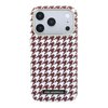 Imagen de FUNDA KARL LAGERFELD IPHONE 18 PRO MAX MAGSAFE MOOTH PU HOUNDSTOOTH & RESIN LOGO BURGUNDY 9813