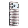 Imagen de FUNDA KARL LAGERFELD IPHONE 18 PRO MAX MAGSAFE MOOTH PU HOUNDSTOOTH & RESIN LOGO BURGUNDY 9813