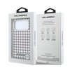Imagen de FUNDA KARL LAGERFELD IPHONE 18 PRO MAX MAGSAFE MOOTH PU HOUNDSTOOTH & RESIN LOGO BURGUNDY 9813
