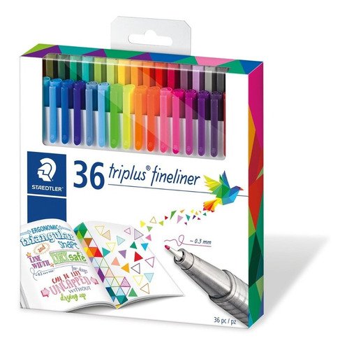 Imagen de FIBRAS STAEDTLER TRIPLUS FINELINER x36