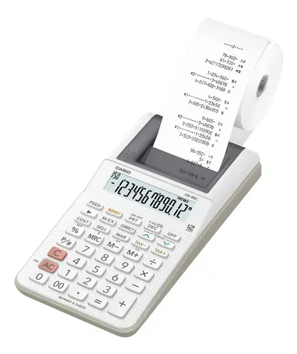 Imagen de CALCULADORA CASIO HR-8RC CON IMPRESORA