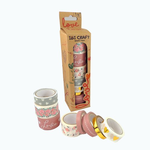 Imagen de CINTA IBI CRAFT WASHI TAPE X8