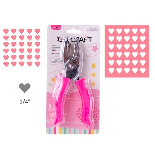 Imagen de PINZA PERFORADORA PARA PAPEL, FORMA CORAZON 6mm