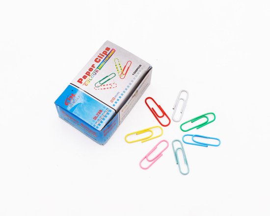 Imagen de CAJA DE CLIPS DE COLORES CHICA