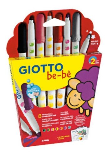 Imagen de MARCADORES GIOTTO BE-BÉ CAMBIACOLOR x8