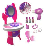 Imagen de JUEGO SET CON TOCADOR PARA MAQUILLAJE Y PEINADO