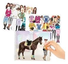 Imagen de Libro de stickers temática caballos línea top model