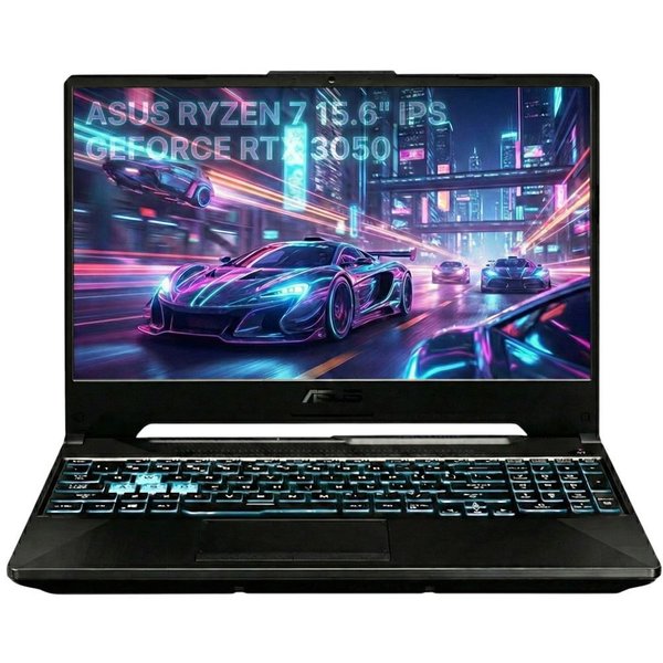 Imagen de Notebook Asus Ryzen 7 RTX 3050 8GB SSD 15.6" IPS 144Hz