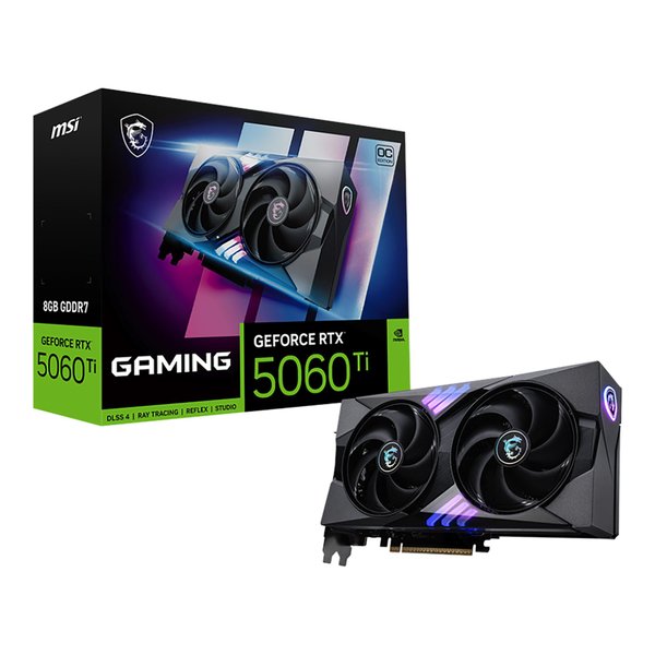 Imagen de Tarjeta Video MSI RTX 5060TI 8GB Nvidia GeForce GDDR7 OC