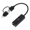 Imagen de Adaptador Usb C / Usb A - Ethernet Unno Ad3007bk