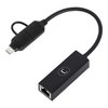 Imagen de Adaptador Usb C / Usb A - Ethernet Unno Ad3007bk