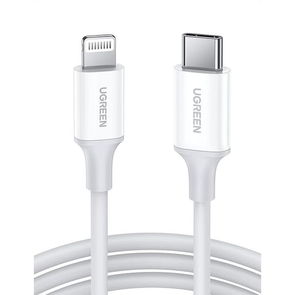 Imagen de Ugreen Cable Lightning A Tipo C White 1m