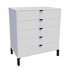 Imagen de Cómoda Marden de 5 cajones Vertical/ Blanco