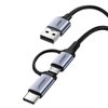 Imagen de Cable Ugreen 2 En 1 Usb-a A Usb-c Y Micro Usb