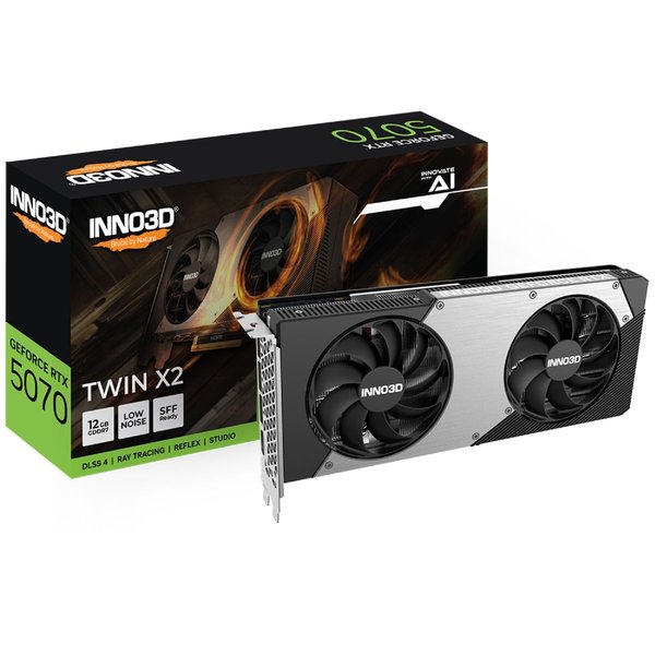 Imagen de Tarjeta Video GeForce RTX 5070 Twin X2 12GB GDDR7 Inno3d
