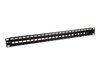 Imagen de Nexxt - Tablero de conexiones - instalable en bastidor - negro, RAL 9005 - 1U - 19" - 24 puertos